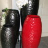 Pot design martelé anthracite/blanc/rouge – Image 7