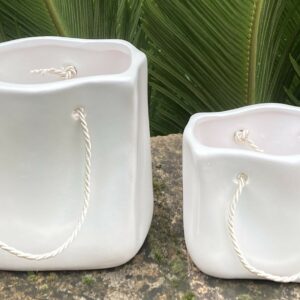 sac en terre cuite blanc